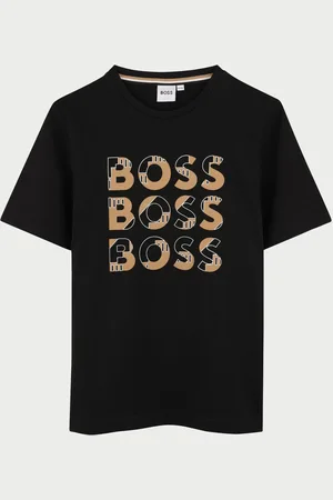 HUGO BOSS T-shirt per bambini in cotone con logo