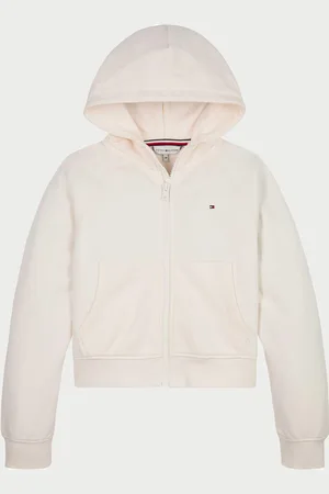 Tommy Hilfiger Felpa bambina con cappuccio e zip