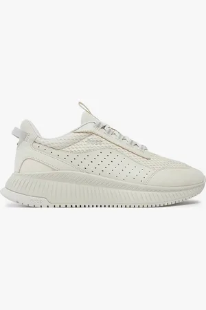 HUGO BOSS Sneakers uomo in pelle con suola in gomma