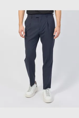 GAZZARRINI Pantaloni uomo in misto lana con pences