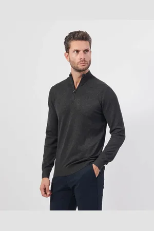 Settemezzo Maglione uomo con mezza zip