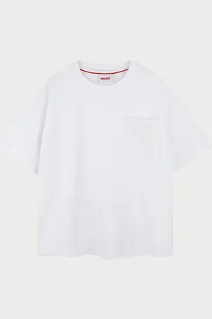 HUGO BOSS T-shirt girocollo con taschino per bambini