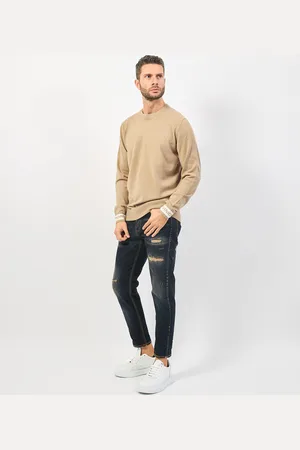 RICHMOND X Maglia uomo con polsini a contrasto