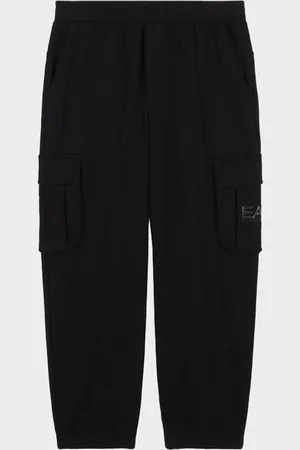 EA7 Pantaloni in cotone per bambini con tasconi