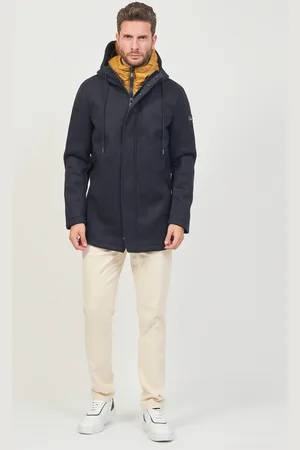 YES ZEE BY ESSENZA Cappotto uomo con gilet removibile e cappuccio