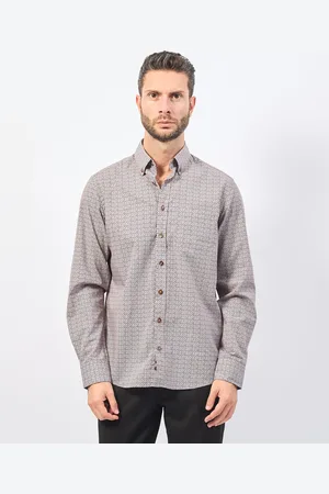 Bugatti Camicia uomo microfantasia geometrica