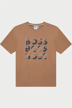 HUGO BOSS T-shirt per bambini in cotone con logo