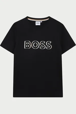 HUGO BOSS T-shirt per bambini in cotone elasticizzato
