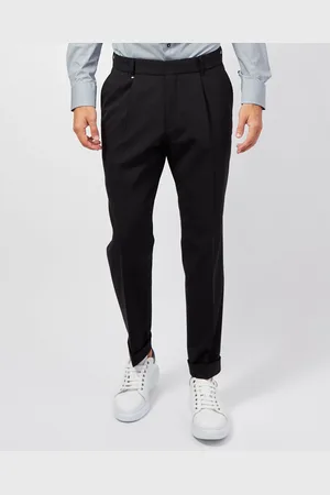 HUGO BOSS Pantaloni uomo con pinces ed elastico