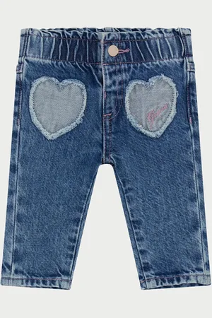 Guess Jeans neonati con patch a cuore