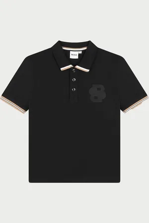 HUGO BOSS Polo per bambini con logo ricamato