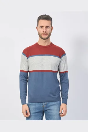YES ZEE BY ESSENZA Maglione uomo a blocchi di colore