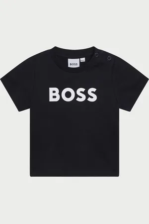 HUGO BOSS T-shirt bambino in cotone con logo