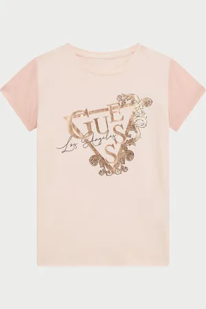 Guess T-shirt girocollo per bambine con logo