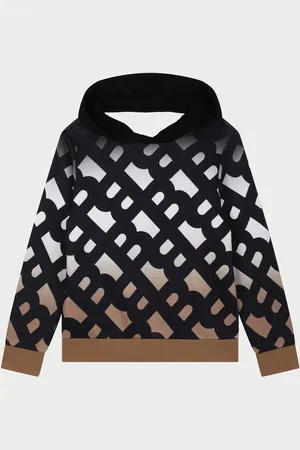 HUGO BOSS Felpa per bambini con cappuccio e logo