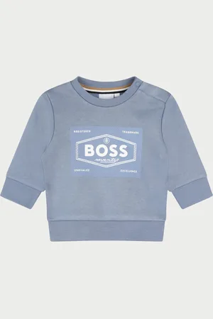 HUGO BOSS Felpa girocollo per neonati di con logo