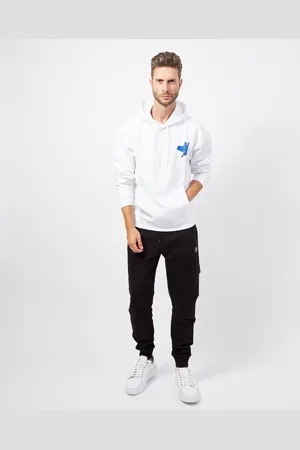 HUGO BOSS Felpa uomo in terry di cotone con cappuccio