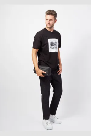 HUGO BOSS T-shirt in jersey di cotone con grafica