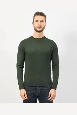 Settemezzo Maglione uomo girocollo con costine