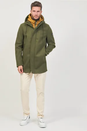 YES ZEE BY ESSENZA Cappotto uomo con gilet removibile e cappuccio