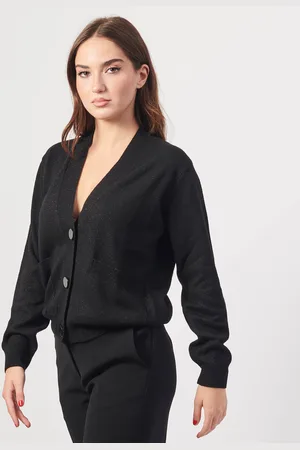 Armani Exchange Cardigan con bottoni e brillantini