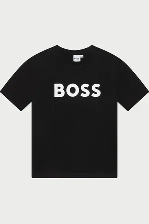 HUGO BOSS T-shirt bambino in cotone con logo