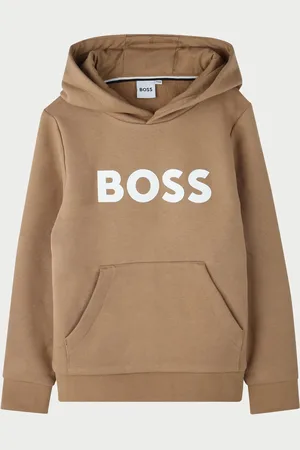 HUGO BOSS Felpa bambini con cappuccio e logo