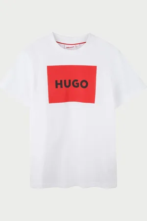 HUGO BOSS T-shirt bambino con logo sul davanti