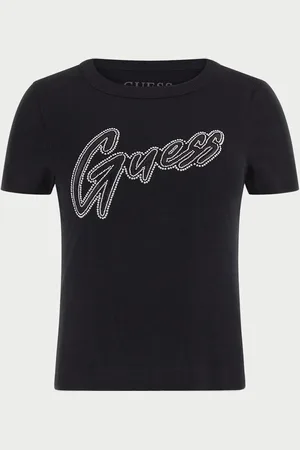 Guess T-shirt con logo con borchie