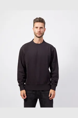 HUGO BOSS Felpa girocollo in cotone con logo