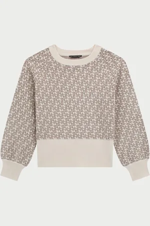 Guess Maglia girocollo per bambine con logo all-over