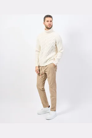 Settemezzo Maglione uomo a collo alto in maglia