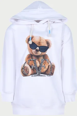 FUN & FUN Vestito bambina con cappuccio e stampa