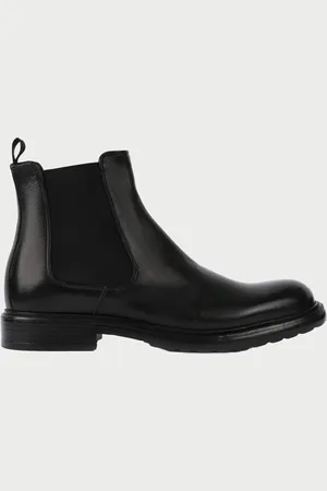 Exton Scarpe Beatles Uomo Vitello Soft Nero