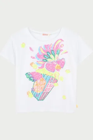 Billieblush T-shirt bambina girocollo con stampa