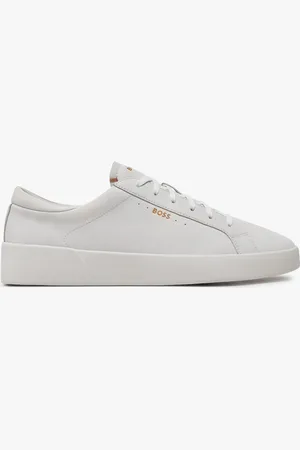 HUGO BOSS Sneakers uomo in pelle con logo laterale