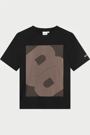 HUGO BOSS T-shirt per bambini in cotone con logo