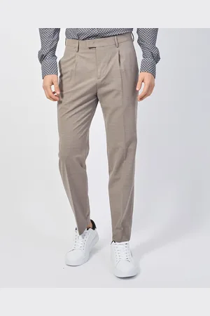 GAZZARRINI Pantaloni uomo in misto lana con pences