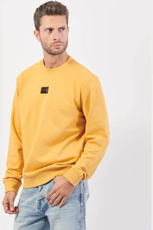 HUGO BOSS Felpa uomo in terry di cotone