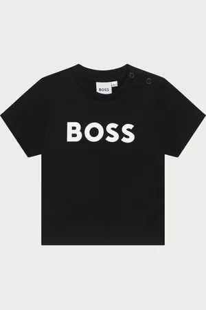 HUGO BOSS T-shirt bambino in cotone con logo