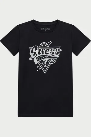 Guess T-shirt girocollo per bambine con stampa logo