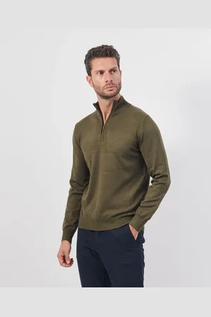 Settemezzo Maglione uomo con mezza zip
