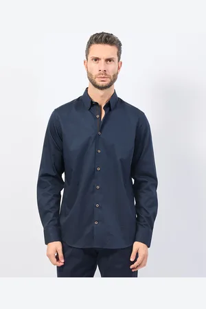 Bugatti Camicia uomo a tinta unita