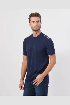 EA7 T-shirt uomo Emporio Armani in misto viscosa