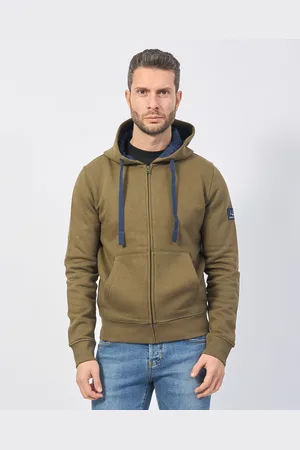 YES ZEE BY ESSENZA Felpa fullzip con tasche e cappuccio