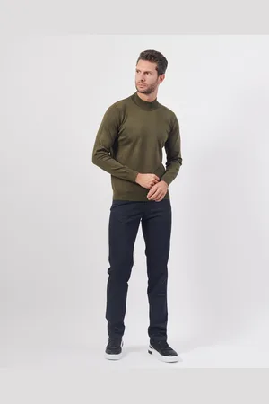 Settemezzo Maglione uomo basic con costine