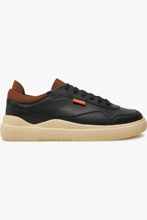 HUGO BOSS Sneakers uomo in pelle con dettagli colorati
