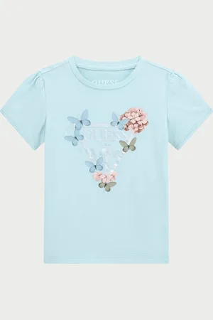 Guess T-shirt bambina con logo triangolo