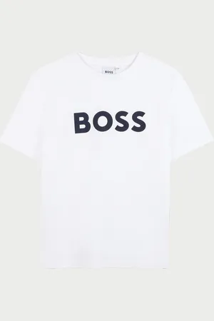 HUGO BOSS T-shirt bambino in cotone con logo