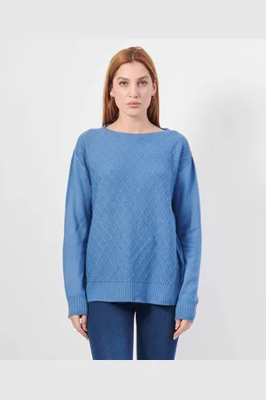 CORTE DEI GONZAGA Maglione donna con ricami sul fronte e retro